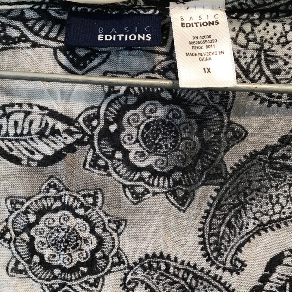 Basic Editions Crinkled Top Size 1x - image 6